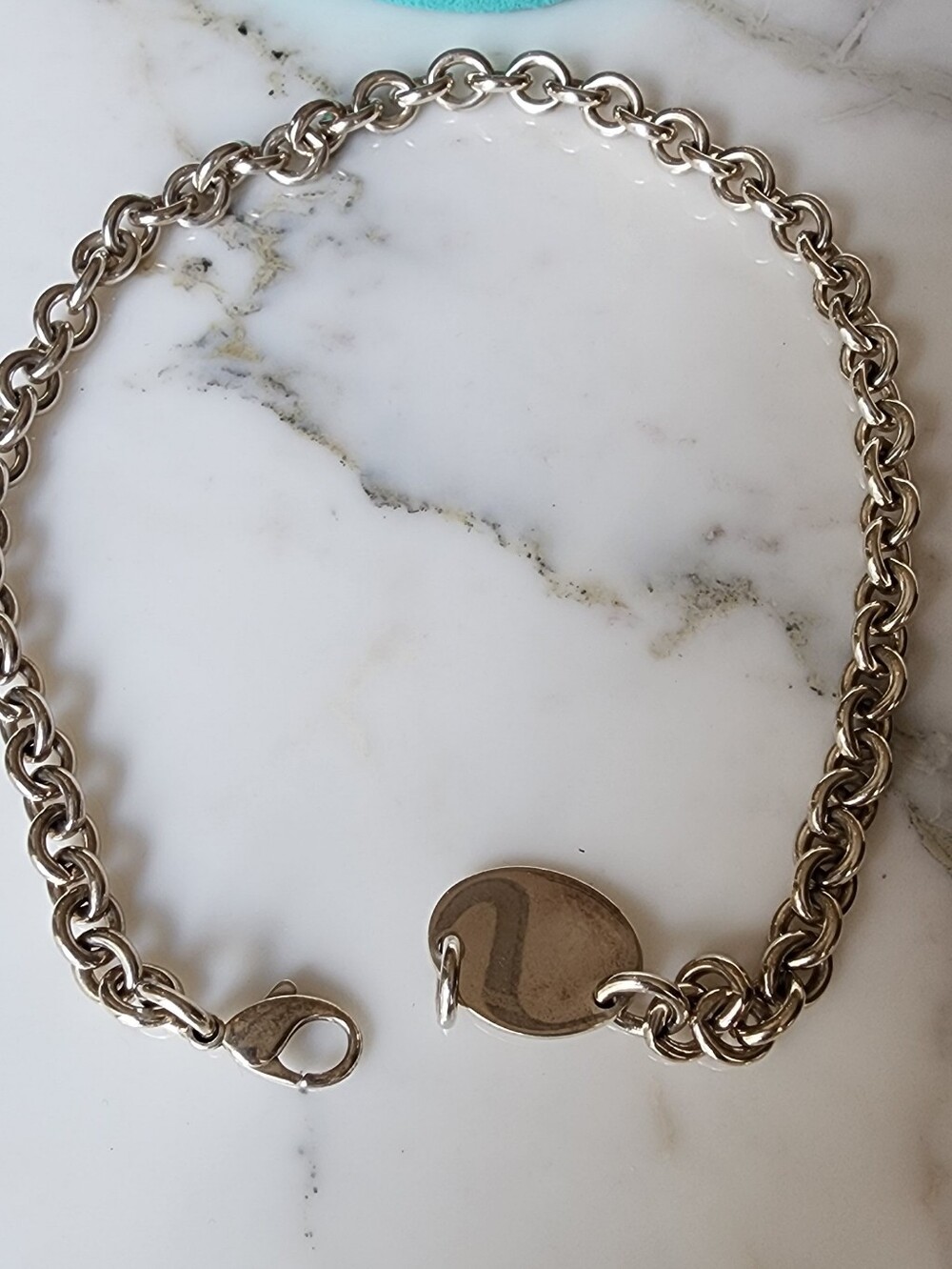 Tiffany & Co. Silver Chain Tag Necklace - Please Return To Tiffany Collection - Picture 6 of 9